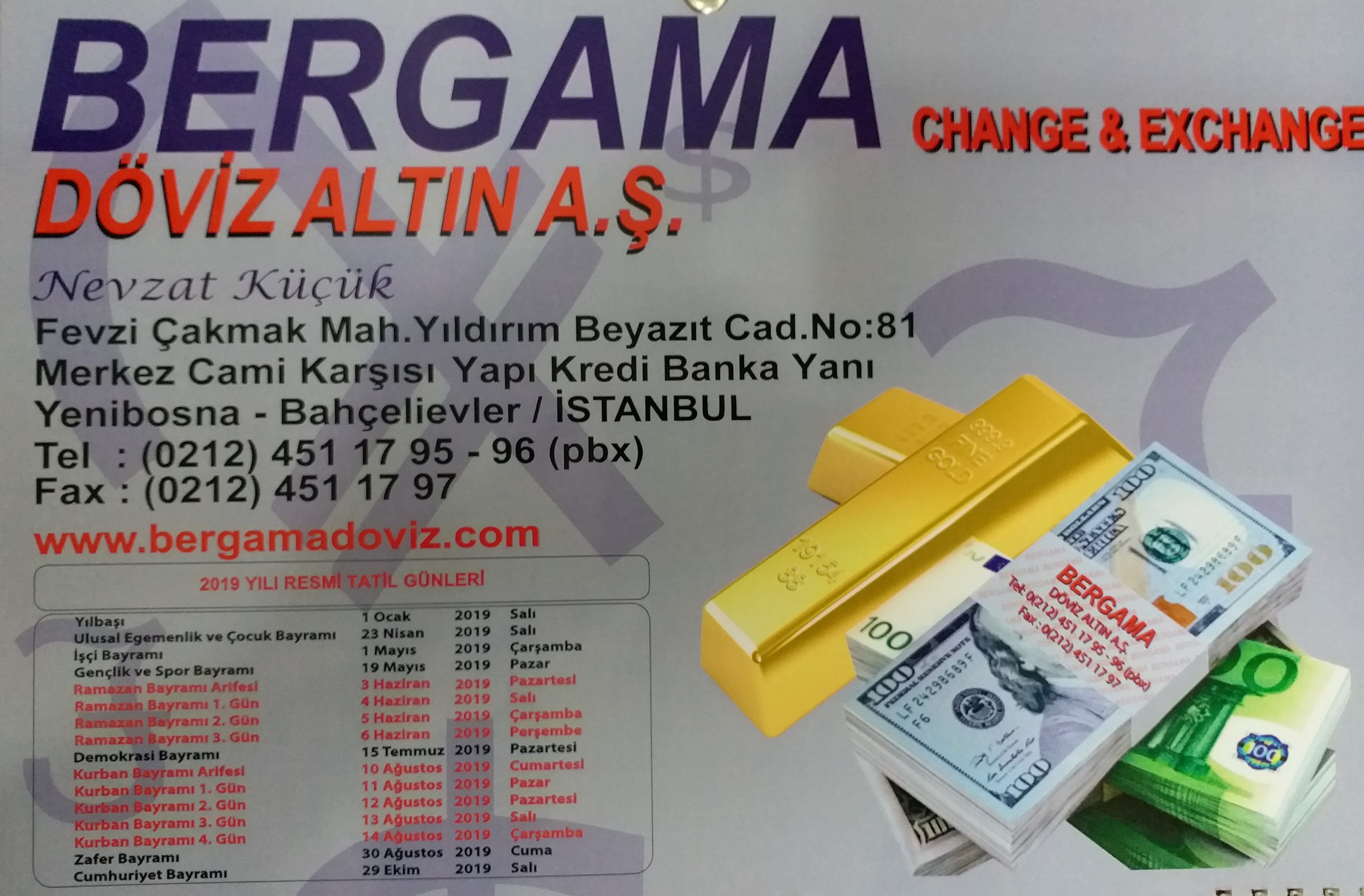 Bergama Doviz Altin Ticareti